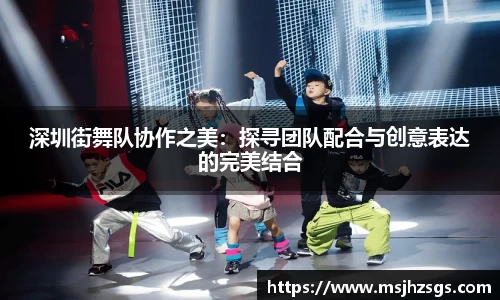 深圳街舞队协作之美：探寻团队配合与创意表达的完美结合