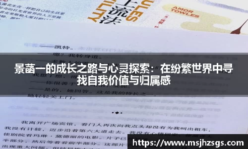 景菡一的成长之路与心灵探索：在纷繁世界中寻找自我价值与归属感